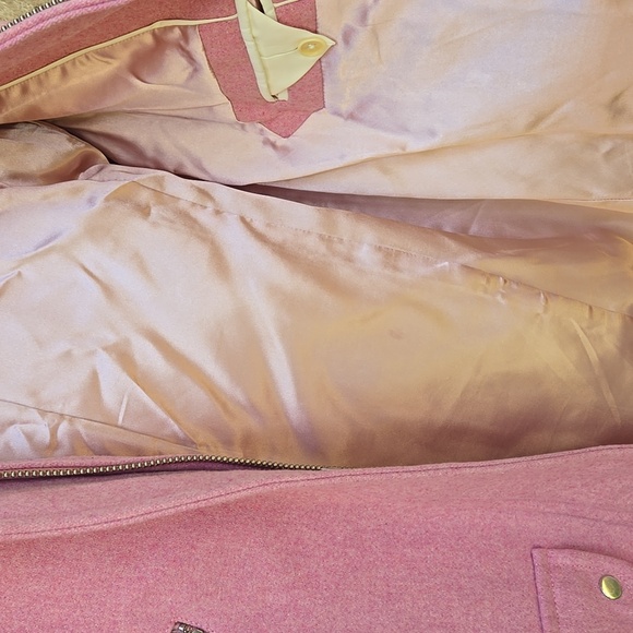 J. Crew Melton Wool Pink Coat Size 4 - Picture 4 of 7